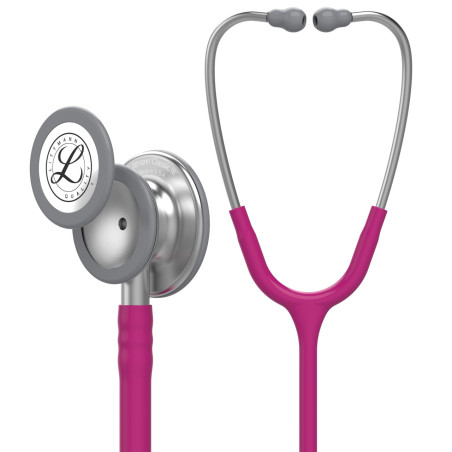 5648 3M Littmann Classic III Stetoskop - Paslanmaz Çelik Çan + Fuşya Hortum