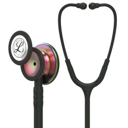 5870 3M™ Littmann® Classic III™ Stetoskop, Gökkuşağı Çan, Siyah Hortum