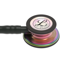 5870 3M™ Littmann® Classic III™ Stetoskop, Gökkuşağı Çan, Siyah Hortum