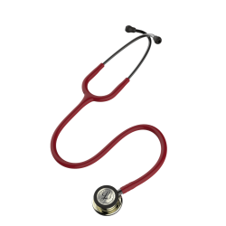 5864 3M™ Littmann® Classic III™ Stetoskop, Şampanya Aynalı Çan, Bordo Hortum