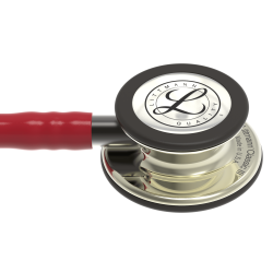 5864 3M™ Littmann® Classic III™ Stetoskop, Şampanya Aynalı Çan, Bordo Hortum