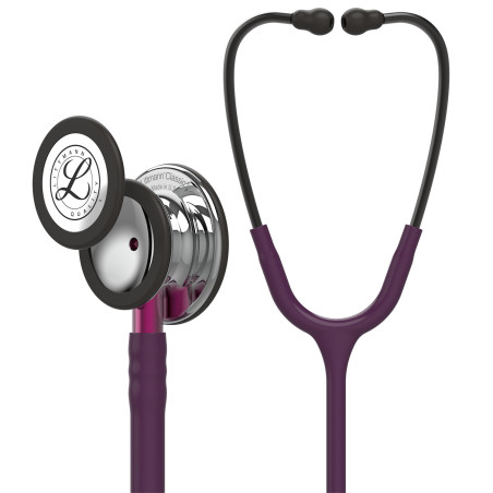 5960 3M Littmann Classic III Stetoskop - Gümüş Aynalı Çan + Mürdüm Hortum