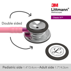 5962 3M Littmann Classic III Stetoskop - Aynalı Çan + Pembe Hortum